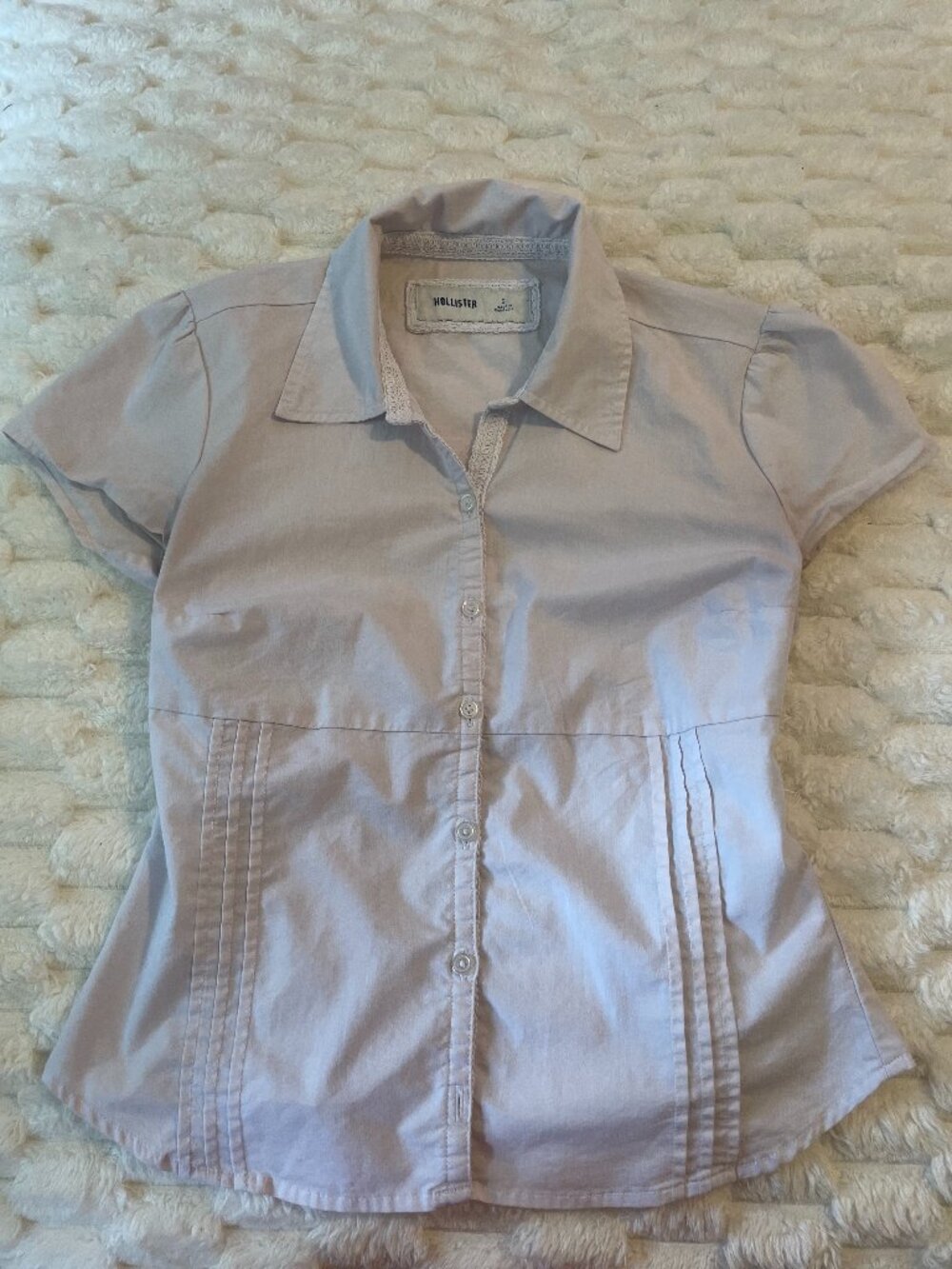 Women’s white Hollister button down shirt